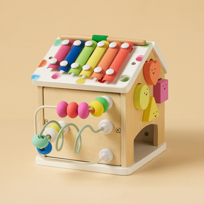 Tiny Land® Cottage Activity Cube - Rainbow