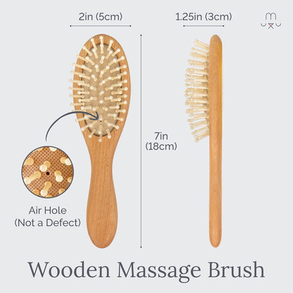 Wooden Baby Hair Brush Set (3 Piece)