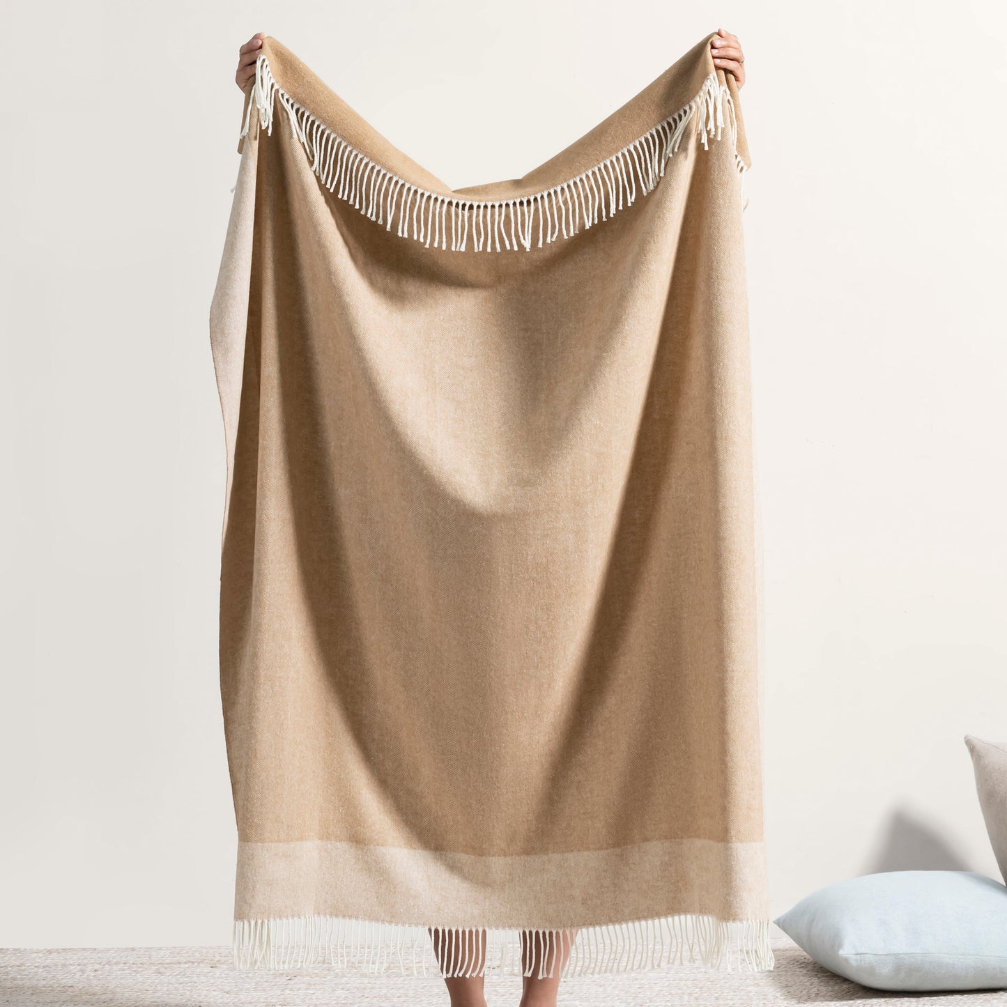 Border Herringbone Throw