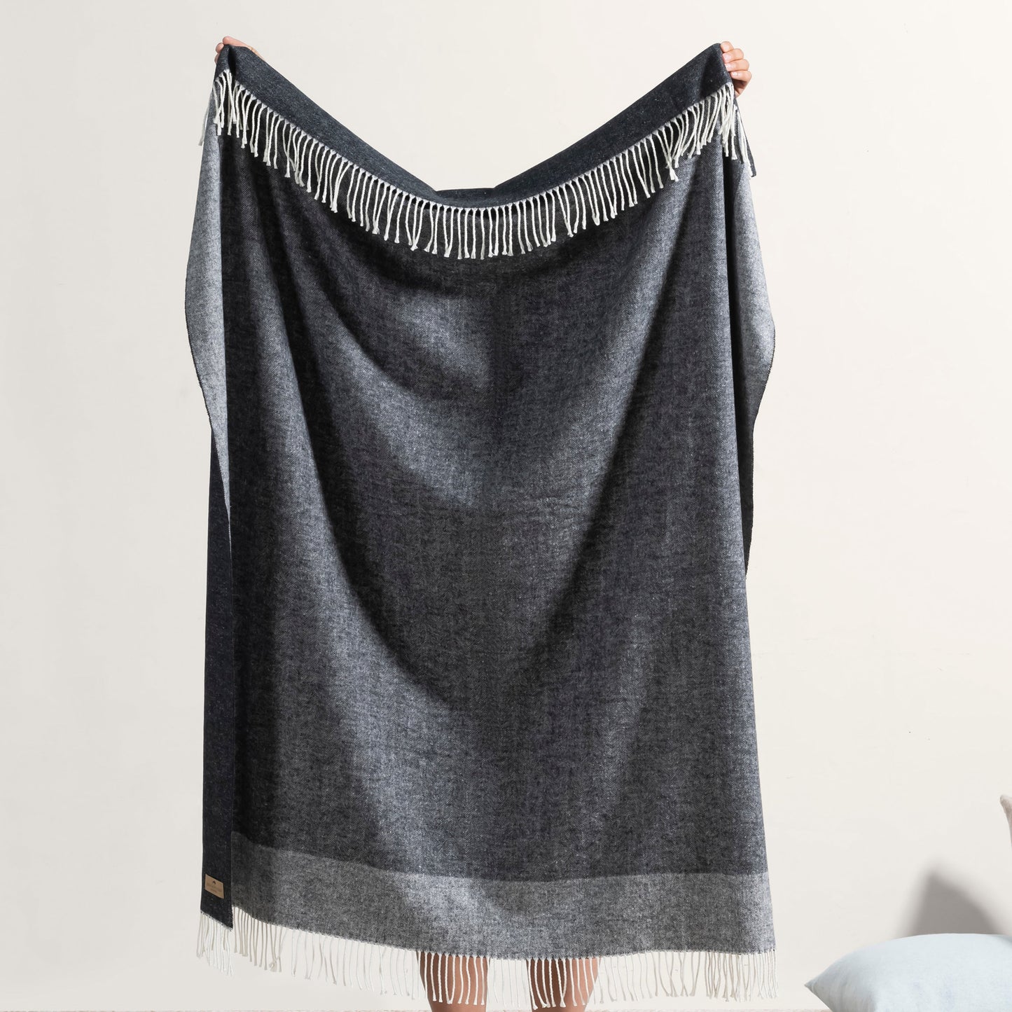 Border Herringbone Throw