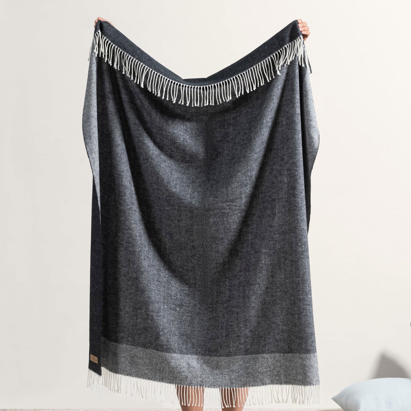 Border Herringbone Throw