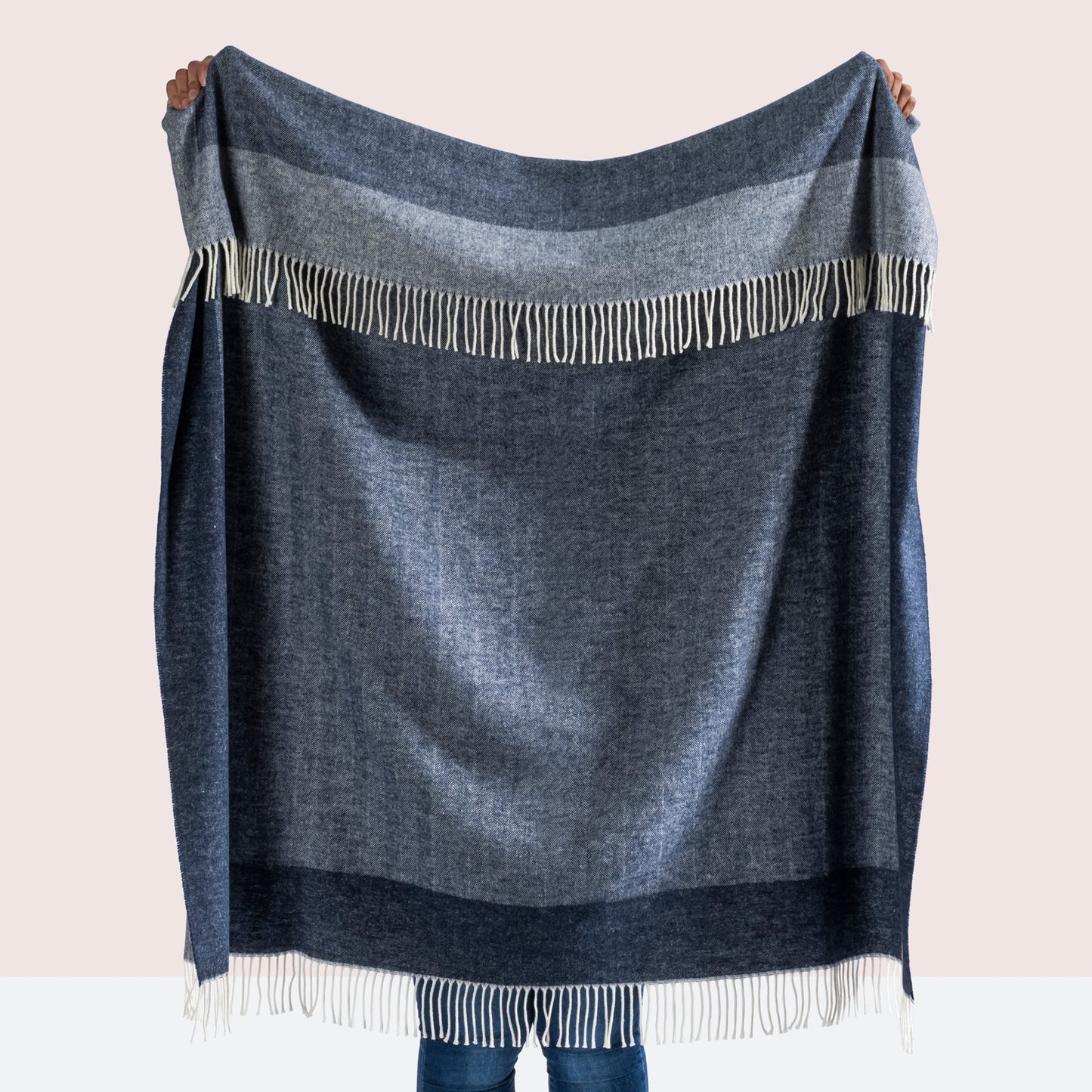 Border Herringbone Throw