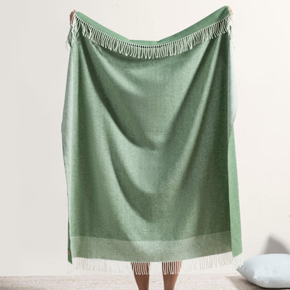 Border Herringbone Throw