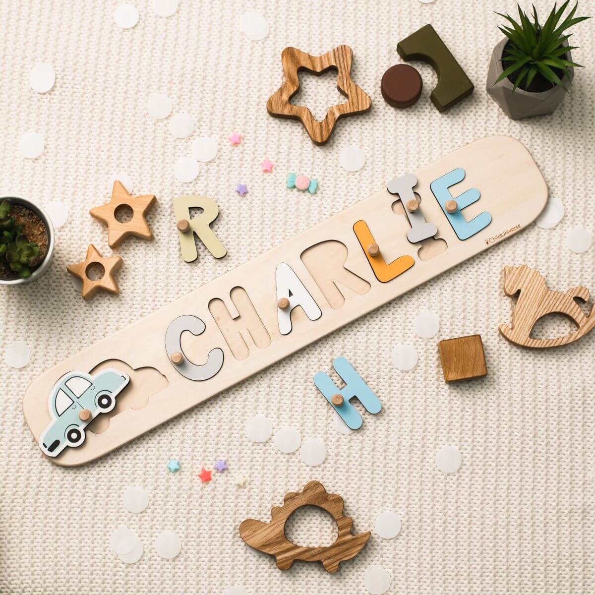 Name Puzzle with Pegs