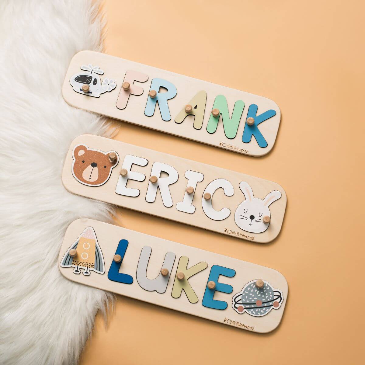 Name Puzzle with Pegs